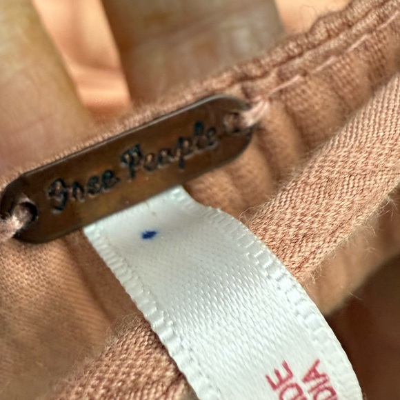 Free People Terracotta/ Smoky Maxi Dress with Exposed Midriff, Waist Bow - Picture 8 of 14